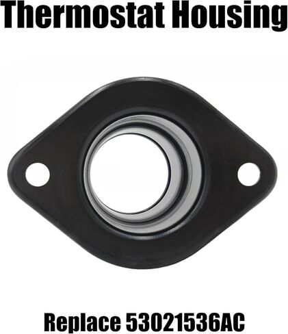 Engine Coolant Thermostat Housing 53021536AC Fits Ram 1500 Style 2004-2008, WK/WH Series 2003-2022 - Compatible with 5.7L V8 HEMI, 6.1L SRT8, 6.4L Engines in Saudi Arabia