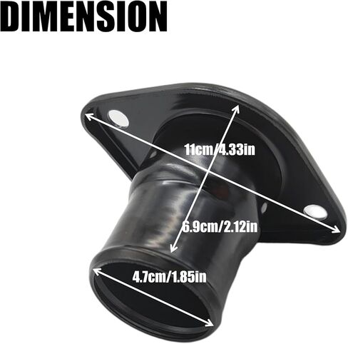 Engine Coolant Thermostat Housing 53021536AC Fits Ram 1500 Style 2004-2008, WK/WH Series 2003-2022 - Compatible with 5.7L V8 HEMI, 6.1L SRT8, 6.4L Engines in Saudi Arabia