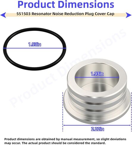 551503 Resonator Noise Reduction Plug Cover Cap for Duramax 6.6L LLY LBZ LMM 2004.5-2010, Billet Aluminum Tube Plug Cap with 2 O-Rings, Compatible with Chevy and GMC Diesel Trucks in Saudi Arabia
