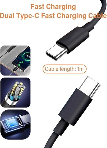 محول USB ولاعة السيارة، شاحن سيارة USB C بقدرة 52.5 وات شحن سريع لهاتف iPhone 17 16 Pro Max Samsung S26 S25، محول شاحن سيارة سريع الشحن 30 وات PD (يتضمن الكابل) in Kuwait