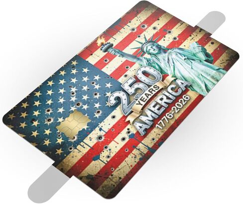 USA 250th Anniversary Credit Card Skin 3 Pack 1776 2026 American Flag Patriotic Wallet Sticker Debit Card Cover Vinyl Peel Stick Card Decal Gift Idea CCS056 in Kuwait