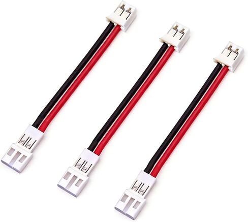 PH2.0 Male to Female Extension Cable, 50mm PH2.0/2P Adapter Cable with Copper Wire for RC Cars, Drones, LED Strips(3 Pac) in Saudi Arabia