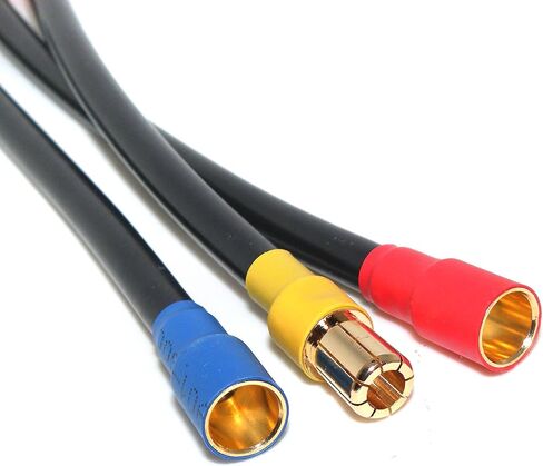 3 عبوات من وصلات تمديد ذكر إلى أنثى مقاس 8 مم لقلعة RC XLX2 ESC Speed ​​Run، سلك سيليكون 8 AWG، 7 بوصة in Kuwait