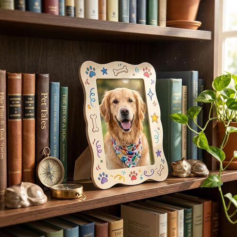 إطار صور خشبي مقاس 4x6 DIY، إطار غير مكتمل مع طبقة واقية للصور. مثالي لعيد الأم، وحفلات أعياد الميلاد، وعيد الأب، والذكرى السنوية لعيد الحب in Kuwait