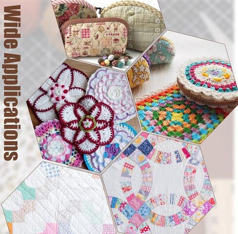6pcs Circle Stencils, 1/2/3/4/5/6 Inch Circle Templates for Quilting with Binder Hinged Rings, Round Sewing Quilting Stencils for DIY Crafts & Sewing in Kuwait