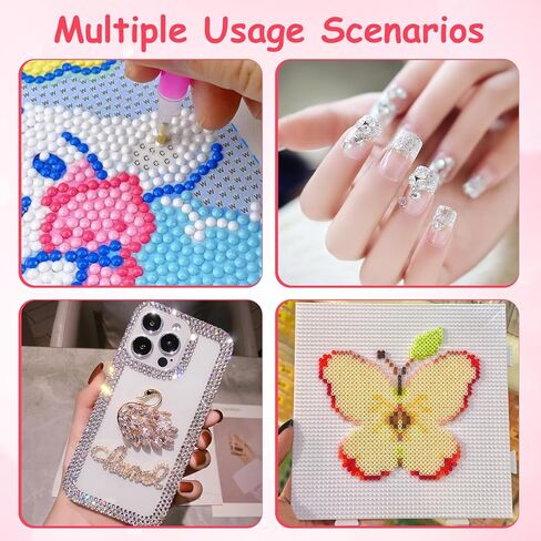 shuielai 10 Pcs for Diamond Painting Wax Refills with Storage Box, 10 Pack Wax Clay for Diamond Painting Pens DIY Craft Tools Accessories in Saudi Arabia