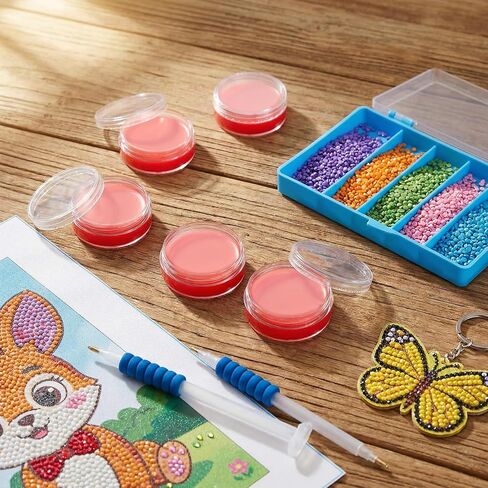 shuielai 10 Pcs for Diamond Painting Wax Refills with Storage Box, 10 Pack Wax Clay for Diamond Painting Pens DIY Craft Tools Accessories in Saudi Arabia
