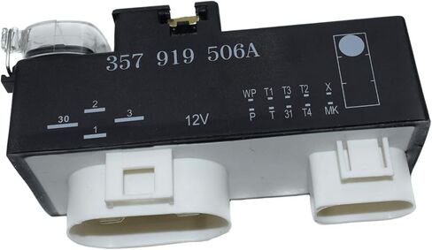 357919506A Radiator Fan Control Unit 12VDC, Suitable for Volkswagen Beetle, Golf, Passat. Replacement #3A0919506 357919506 357919506A in Kuwait