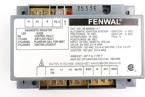 35-665936-111 التحكم في الإشعال | بديل مناسب تمامًا لجزء Fenwal # 35-665936-111 OEM in Kuwait