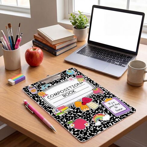 AmazingSpark تكوين دفتر الملاحظات البلاستيك لوحات 11.8 "× 8.3" الاكريليك الحافظة القياسية حجم الرسالة A4 العودة إلى المدرسة هدية للمعلم الفصول الدراسية اللوازم المكتبية المدرسية in Kuwait