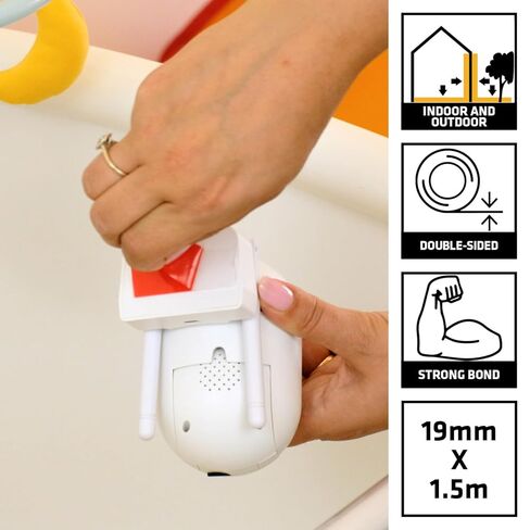 SIKA - Extra-Strong Transparent Double-Sided Tape - SikaBond Mammoth Crystal - Fast No-Drill Mounting - Instant Hold - Easy Application - Indoor & Outdoor - 1.5m in Kuwait