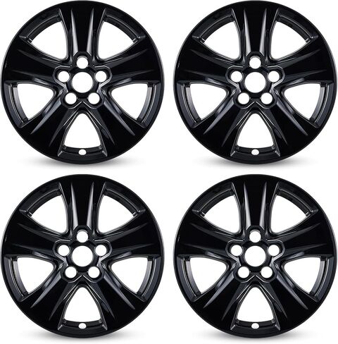 Glossy Black Wheel Skins Compatible with 2019-2024 Toyota RAV4/RAV4 Hybrid ;Set of 4 Pcs;17 inch in Kuwait