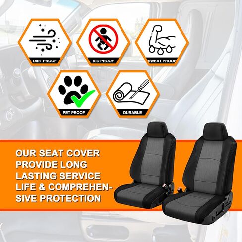 Seat Covers Compatible with 2024 2025 2026 Toyota Tacoma Double Cab SR/SR5/TRD/Limited Full Set, Heavy Duty Cationic Linen Fabric Seat Protector in Kuwait