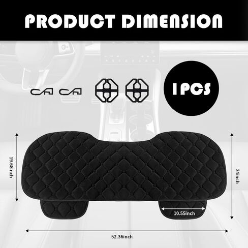 أغطية مقاعد السيارة الناعمة الفخمة للمقاعد الخلفية، وسادة مقعد سيارة مريحة ومضادة للانزلاق مع جيوب تخزين، وسادة مقاعد سيارات عالمية وإكسسوارات داخلية للسيارات لسيارات الدفع الرباعي والشاحنات (الخلفية) in Saudi Arabia