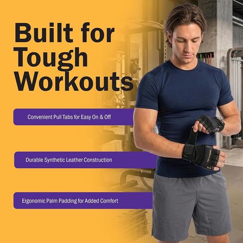 قفازات التدريب GoFit Xtrainer باللون الأسود للرجال، مقاس كبير (GF-CT-LG) in Saudi Arabia