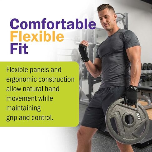 قفازات التدريب GoFit Xtrainer باللون الأسود للرجال، مقاس كبير (GF-CT-LG) in Saudi Arabia