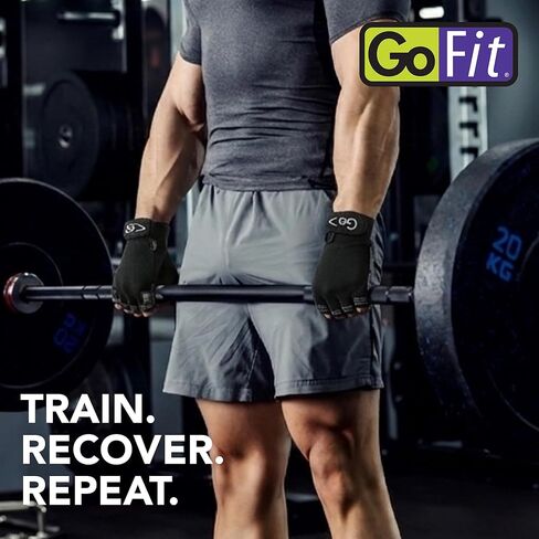 قفازات التدريب GoFit Xtrainer باللون الأسود للرجال، مقاس كبير (GF-CT-LG) in Saudi Arabia