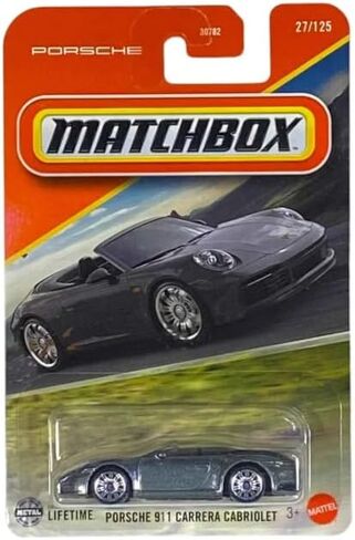 Matchbox Porsche 911 Carrera Cabriolet [رمادي] 27/125-1:64 لعبة سيارة مصبوبة بمقياس in Kuwait