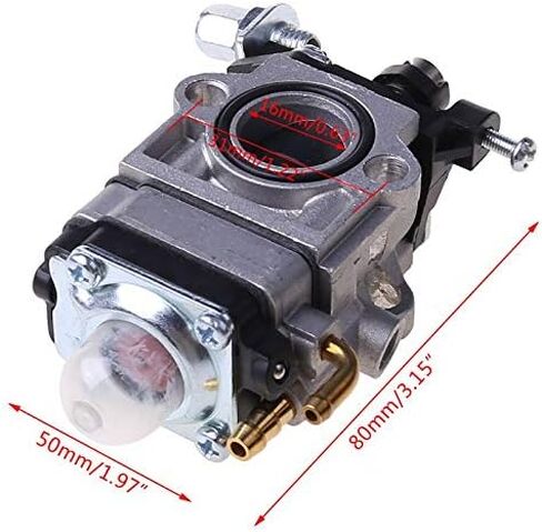 YAEGER Carb المكربن ​​2 السكتة الدماغية 43cc 47cc 49cc 50cc ستريمر المتقلب جزازة آلة تقطيع الفراشي in Kuwait