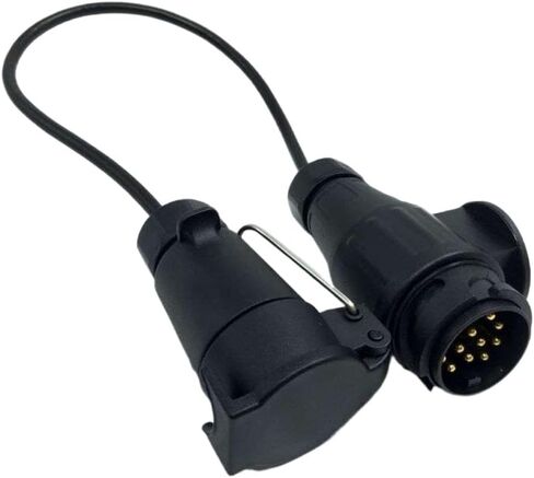 7 Pin To 13 Pin Trailer Light Extension Adapter Socket Plug Compatible With Caravan Towing in Saudi Arabia