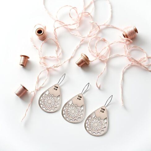 3 Pcs Metallic Patterns Needles Insertion Device Sewing Practical Useful Automatic DIY Needlework Supplies Rose Gold Threader Threading Machine Sewing Threaders in Kuwait