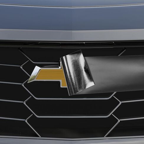 Arespark Emblem Wrap Kit, 6PCS DIY Cut-Your-Own Emblem Overlay Decals Compatible with Chevy Bowtie Logo, Matte Black Car Stickers (11.8'' x 4.3'') with Tool Kits in Saudi Arabia