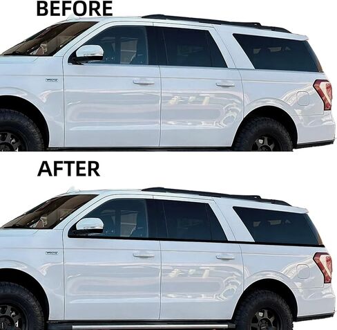 Side Window Trim Chrome Delete Blackout Overlay Kit Pre-Cut Vinyl Compatible for Expedition Max 2018-2024 in Saudi Arabia