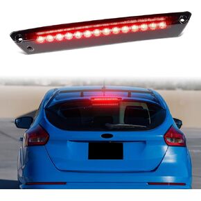 LED 3rd Third Brake Light for Ford Focus Hatchback ST RS SE SEL Electric Titanium & Fiesta Hatchback S SE SEL SES ST Titanium 2012-2018 Rear Roof Center High Mount Stop Lamp Assembly Smoked Lens in Saudi Arabia