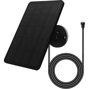 لوحة شمسية لكاميرا Blink، شاحن لوحة شمسية 4 وات متوافق مع كاميرا Blink Outdoor 4، منفذ USB-C، قابس مطاطي مقاوم للماء IP65، كابل 13.12 قدم، حامل قابل للتعديل (عبوة واحدة) in Kuwait
