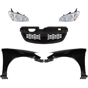 طقم المصابيح الأمامية البديلة (جانب السائق والراكب) يناسب Honda Civic Coupe 2004-2005 - إصدارات خاصة وحزم قيمة in Kuwait