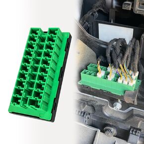 68321746AA CAN Bus Star Splice Block Fuse Connector متوافق مع 2017-2026 كرايسلر باسيفيكا فوييجر | جيب جلاديتور جي تي رانجلر JL | رام 1500 2500 3500 4500 5500، موصل حافلة CAN 20 اتجاه أخضر in Kuwait
