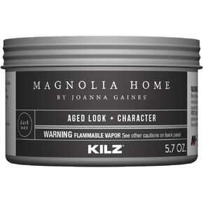 KILZ Magnolia Home by Joanna Gaines Finishing Wax to Protect and Seal Chalked Surfaces, DARK - 5.7 Oz. in Saudi Arabia