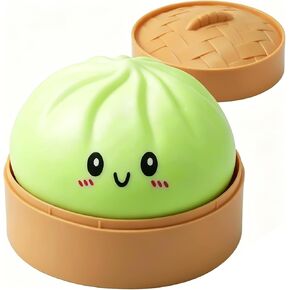 Dumpling Squeeze – Soft TPR Squeeze, Slow Rising Stress Relieving Fidget Gift, Bao Bun Desk Decoration, Handheld Relaxation for Office Home（Green） in Saudi Arabia