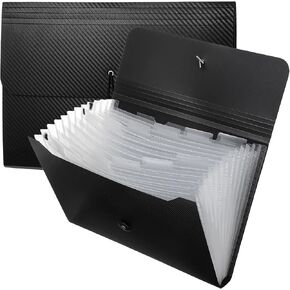 2pcs Expanding File Folders,13 Pockets Accordion File Organizer Document Organizer with Elastic Buckles Closure,A4 Paper Document Organizer for Home School Office in Saudi Arabia