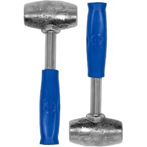 2 Blue Lead Hammers 4.5 lbs for Lowrider Wire Wheel Rim Knock off Spinners Made in the USA in Saudi Arabia