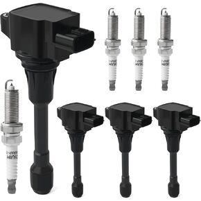 4PCS Ignition Coil Pack & Iridium Spark Plugs Compatible with 2007-2018 Nissan Altima Rogue Sentra Cube Versa Frontier NV200, Infiniti QX60 1.6L 1.8L 2.0L 2.5L L4 Replace UF549 & 9029 in Saudi Arabia