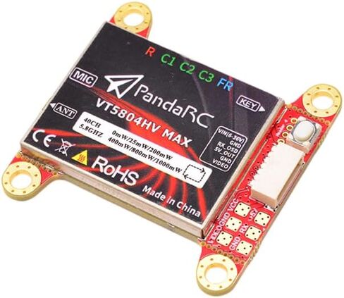 PandaRC VT5804HV MAX 5.8GHz FPV VTX 0mW/25mW/200mW/400mW/800mW/1000mW switchable with osd transmitter for Long-Distance FPV Racing Drone in Saudi Arabia
