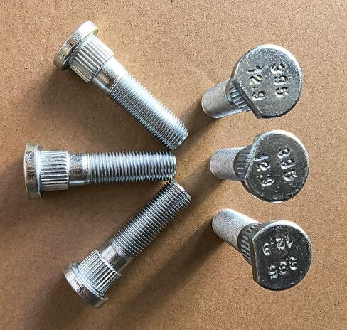 6pcs 610-395 1/2-20 Serrated Wheel Stud 0.582 in. Knurl, 2 in. Length Replacement for Dodge Dakota Durango Viper 6 Lugs Hub in Kuwait