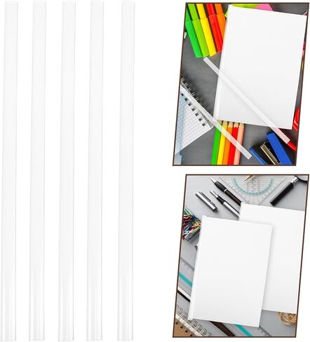 SHOWERORO 10pcs Plastic Slide Grip Binding Bars for A4 Document Folder Filing, Loose-Leaf Clips Spine Bars for Office and School Report Organization in Kuwait