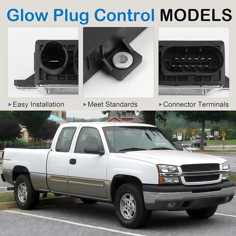Glow Plug Control Module Compatible With 2004-2005 Chevrolet Silverado GMC Sierra 2500HD 3500HD 6.6L Duramax LLY 8973796350 0000984143 in Kuwait