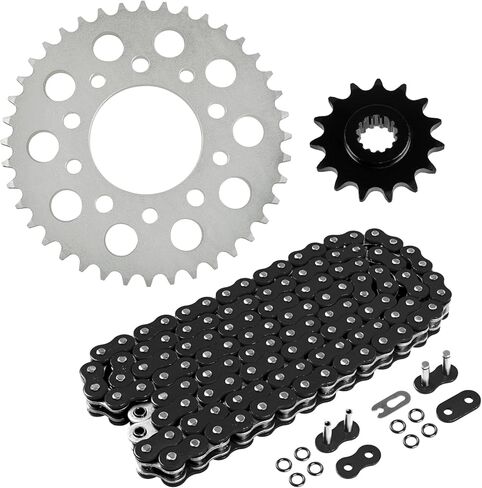 قطع غيار Powersports لسلسلة القيادة السوداء ومجموعة أسنان العجلة لهوندا CB500 1994 1995 1996 1997 1998-2003 Mod-C33C-29099 in Kuwait