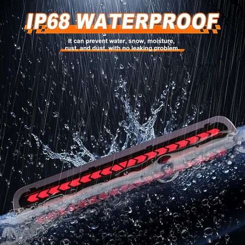 1PCS Tail Light Third Brake Light for 2003-2009 Toyota 4Runner (With Rear Spoiler), 4runner Rear Bumper Center 3rd Brake Lamp w/DRL | High Mount Stop Lamp Replaces# 81570-35100 (Smoked Lens) in Kuwait