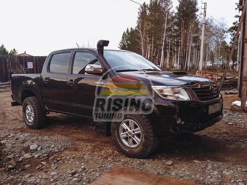 RisingTuning Auto Snorkel Kit Compatible with Toyota Hilux 7 Generation I4 D4D, V6 1GR-FE, KUN26, GGN25, Air Ram Intake Kit in Kuwait