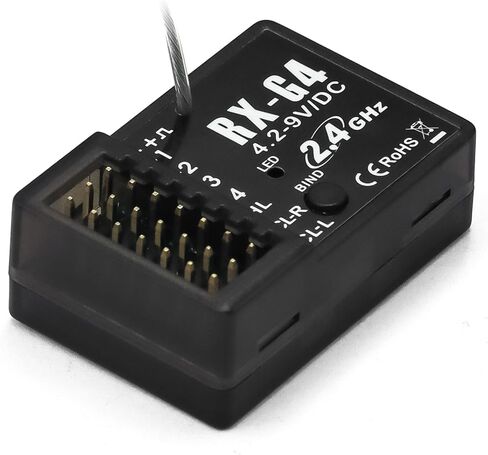 HOBBYFANS 4CH 2.4G استقبال جهاز التحكم عن بعد مع التحكم في الضوء لمحبي هواية 4CH الارسال RC قارب السيارة in Kuwait
