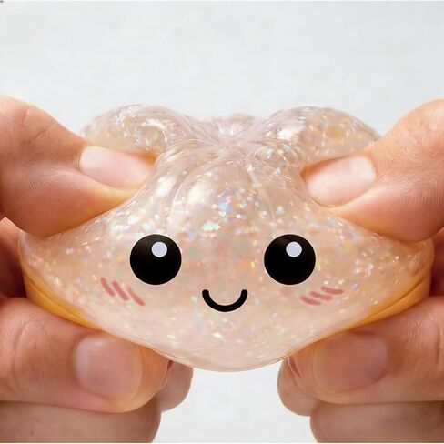 Glitter Dumpling, NEW Glitter Dumpling Squishy Box, Dumplings Squishy, Anxiety Relief Fidget, Soft Squeeze Decompression Dough (Style A) in Saudi Arabia