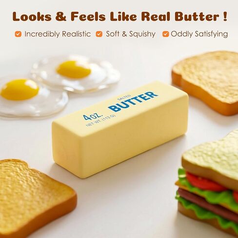Butter Squishy, Slow Rising Squishy, Butter Squishy Toy Anxiety Relief & Sensory Toys Squeeze Toy Great Gift for Office Party Favor in Saudi Arabia