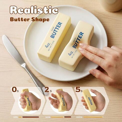 Butter Squishy, Slow Rising Squishy, Butter Squishy Toy Anxiety Relief & Sensory Toys Squeeze Toy Great Gift for Office Party Favor in Saudi Arabia
