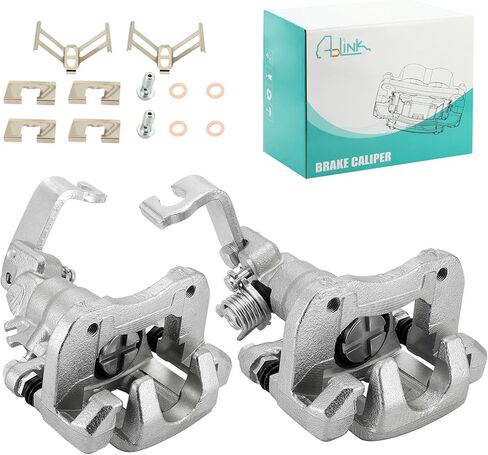 AULINK 19B2068 19B2069 مجموعة فرجار الفرامل الخلفية (2.3L 2.4L 3.0L) مع دعامة لـ Acura TSX 2004-2008، Honda Accord 1998-2007 19-P2068 19P2068 19-P2069 19P2069 جانب السائق والراكب in Kuwait
