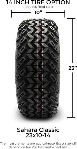 Sahara Classic 23x10-12 Golf Cart Tire All-Terrain (4-Ply) - Single in Kuwait