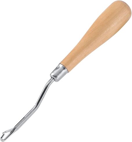 Dioche Wooden Bent Hook Tool for Crafting and Hair Extensions – DIY Rug Making and Knitting Aid in Kuwait